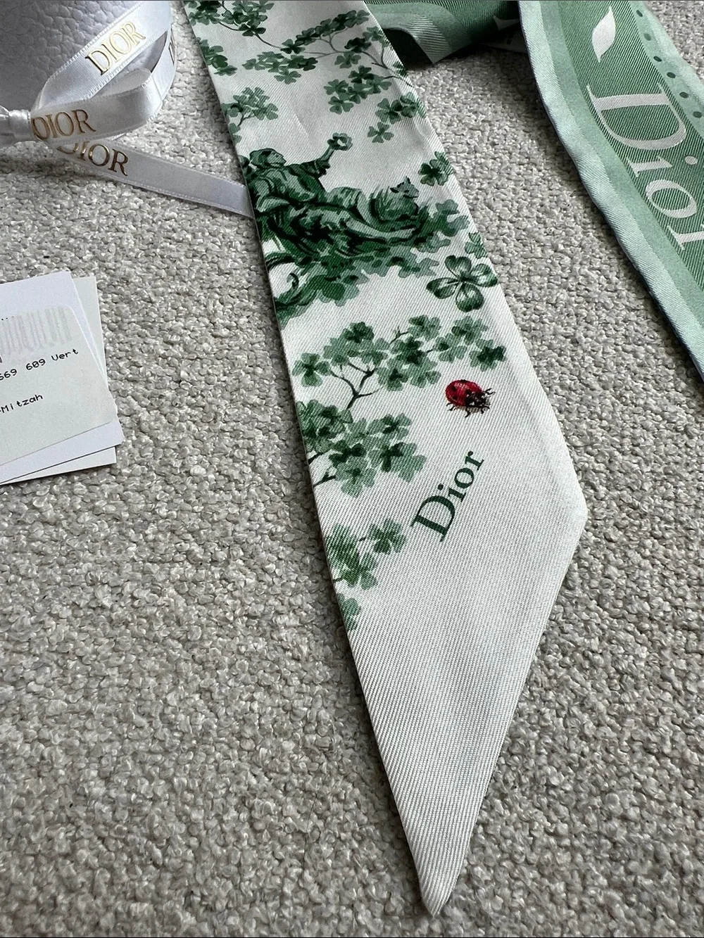 Dior Toile de Jouy Clover Mitzah Scarf 🍀